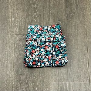 Land’s End Floral High Waisted Capri Swim Leggings Sz M